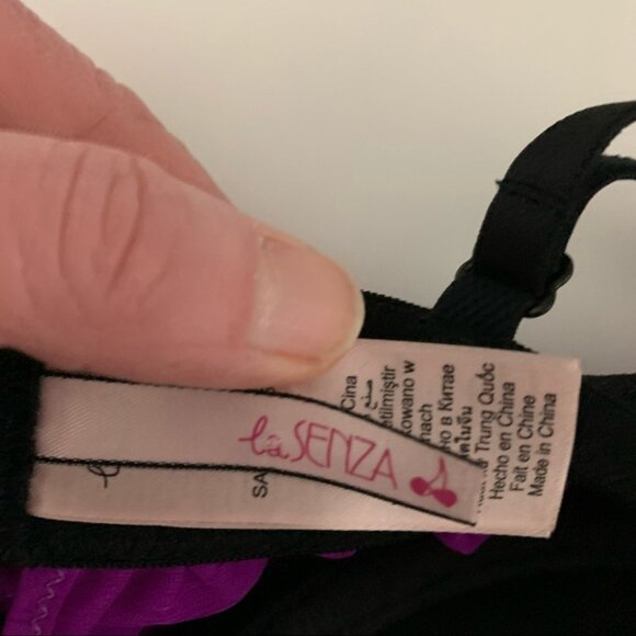 SOLD 𝅺La Senza Purple Push up Babydoll Bustier size M - Picture 5 of 6